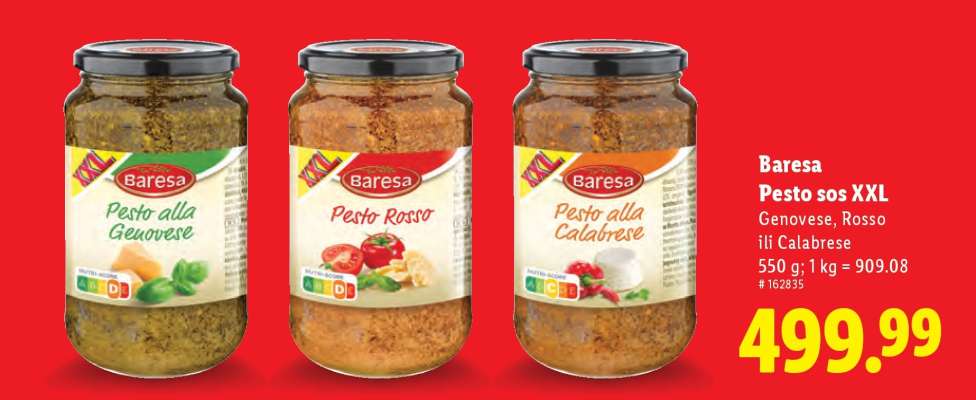 Baresa pesto sos XXL