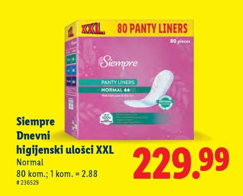Siempre Dnevni higijenski ulošci XXL