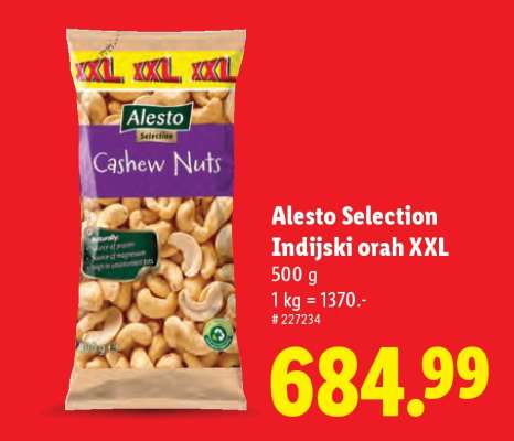 Alesto Selection Indijski orah XXL