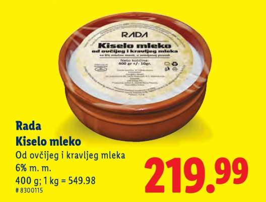 Rada Kiselo mleko