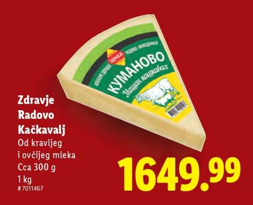 Zdravje Radovo Kačkavalj