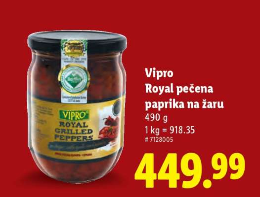 Vipro Royal pečena paprika na žaru