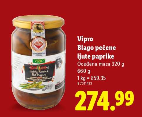 Vipro Blago pečene ljute paprike