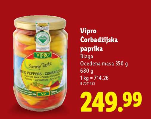 Vipro Čorbadžijska paprika