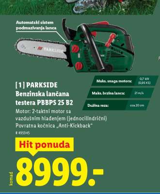 PARKSIDE Benzinska lančana testera PBBPS 25 B2