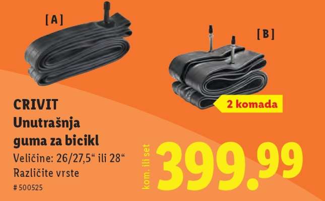 CRIVIT Unutrašnja guma za bicikl