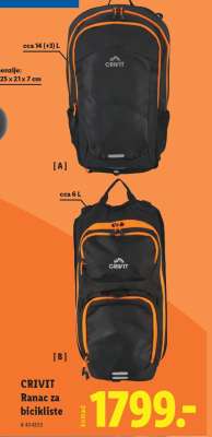 CRIVIT Ranac za bicikliste