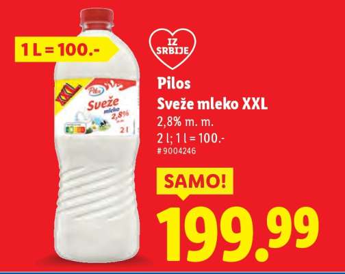 Pilos Sveže mleko XXL