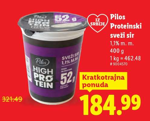 Pilos Proteinski sveži sir