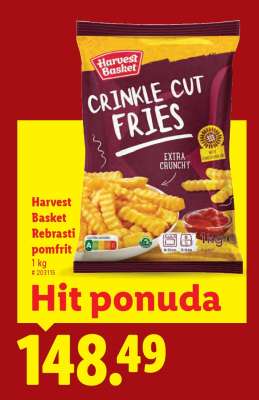 Harvest Basket Crinkle Cut Fries