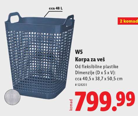 W5 Korpa za veš