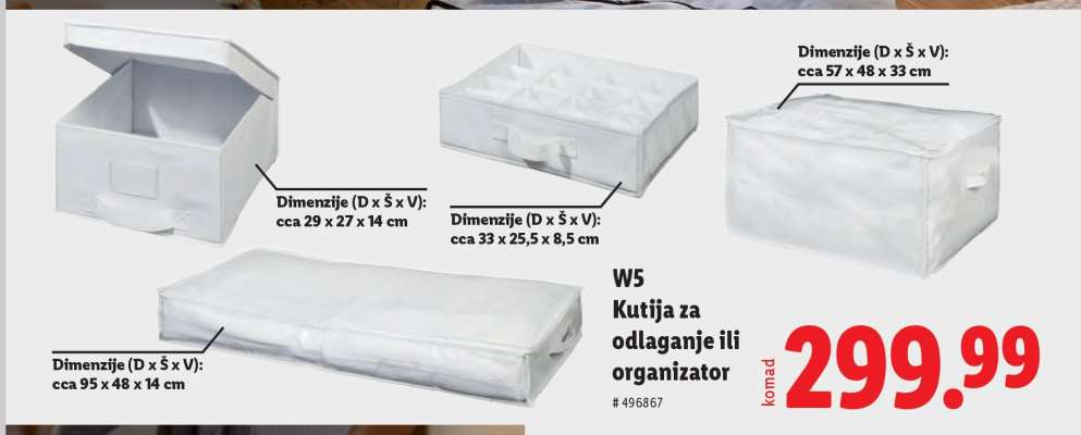 W5 Kutija za odlaganje ili organizator