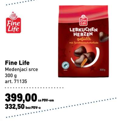 Fine Life Medenjaci srce