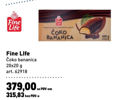 Fine Life Čoko bananica