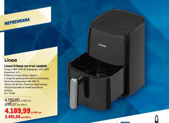 Linea friteza na vruć vazduh