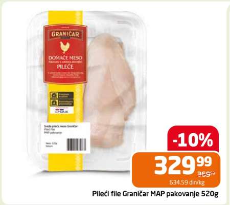 Pileći file Graničar MAP pakovanje 520g