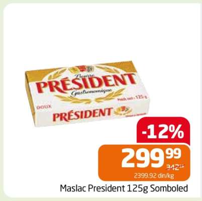 Maslac President 125g Somboled