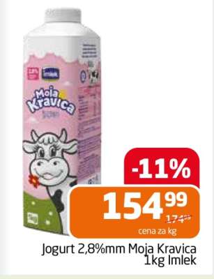 Jogurt 2,8%mm Moja Kravica 1kg Imlek