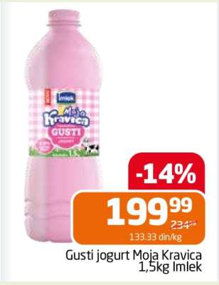 Gusti jogurt Moja Kravica 1,5kg Imlek