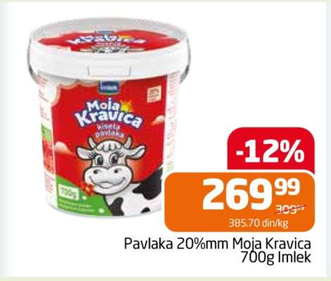Pavlaka 20%mm Moja Kravica 700g Imlek