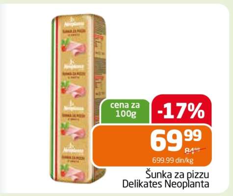 Šunka za pizzu Delikates Neoplanta