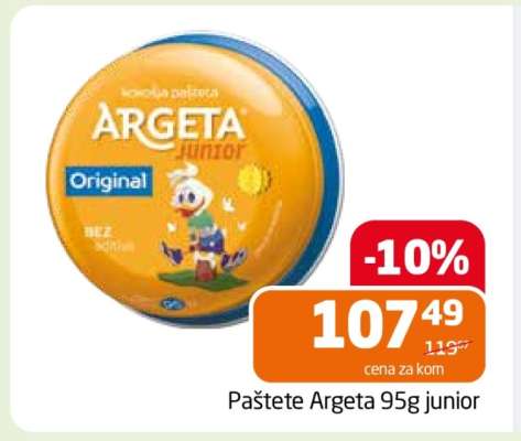 Paštete Argeta 95g junior