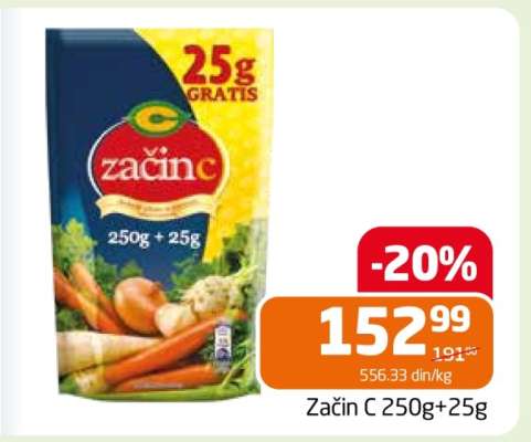 Začin C 250g+25g