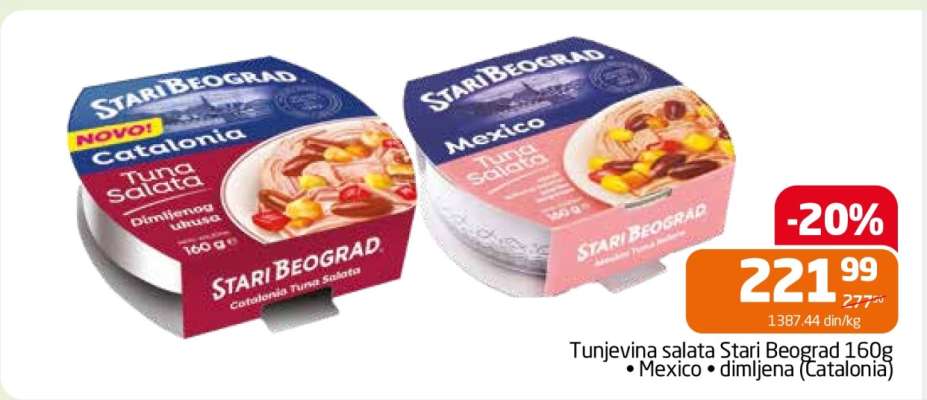 Tunjevina salata Stari Beograd 160g