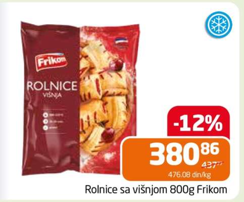 Rolnice sa višnjom 800g Frikom