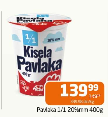Pavlaka 1/1 20%mm 400g