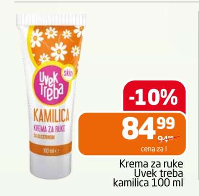 Krema za ruke Uvek treba kamilica 100 ml