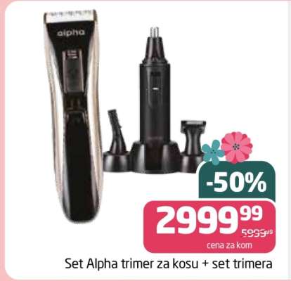 Set Alpha trimer za kosu + set trimera