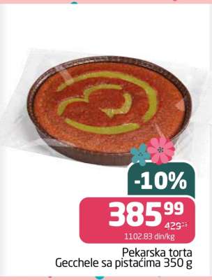 Pekarska torta Gecchele sa pistaćima 350 g