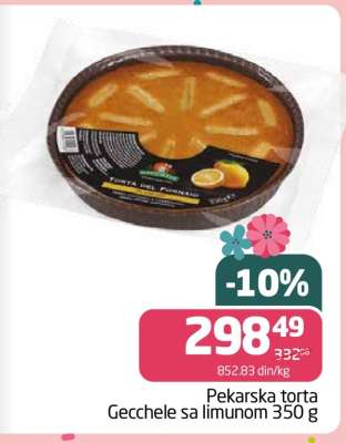 Pekarska torta Gecchele sa limunom 350 g