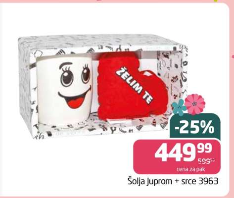Šolja Juprom + srce 3963