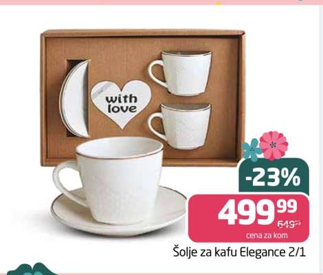 Šolje za kafu Elegance 2/1