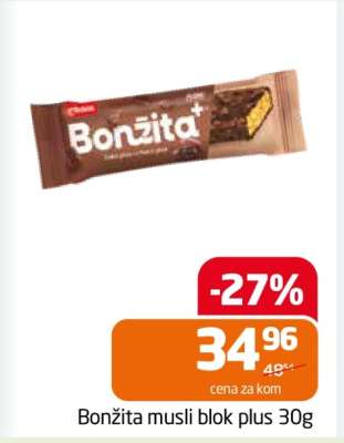 Bonžita musli blok plus 30g