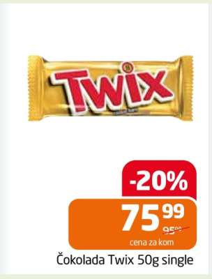 Čokolada Twix 50g single