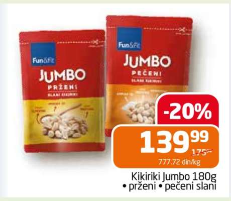 Kikiriki Jumbo 180g