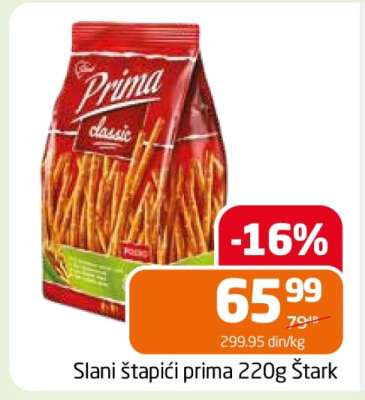 Slani štapići prima 220g Štark