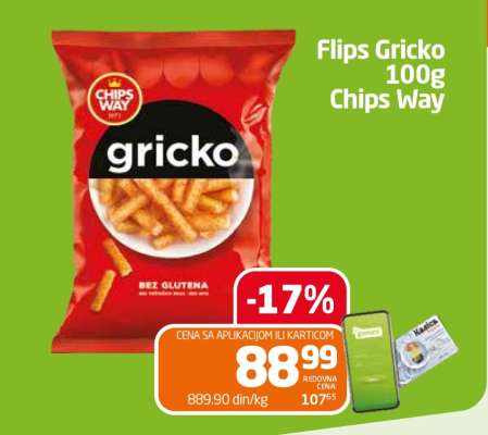 Flips Gricko 100g Chips Way
