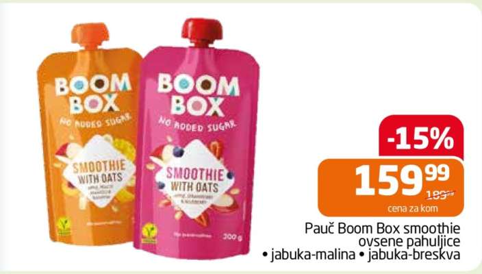 Pauč Boom Box smoothie ovsene pahuljice