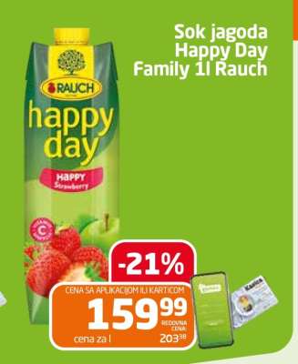 Sok jagoda Happy Day Family 1l Rauch
