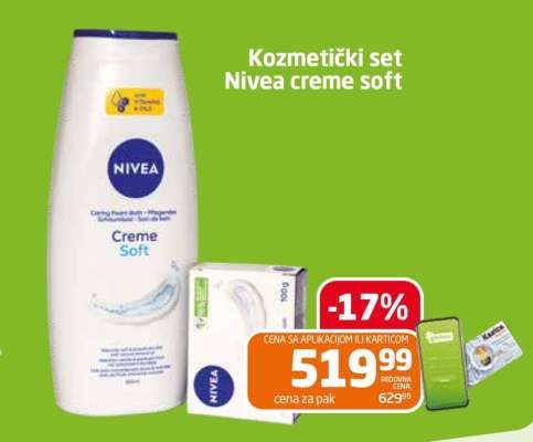 Kozmetički set Nivea creme soft