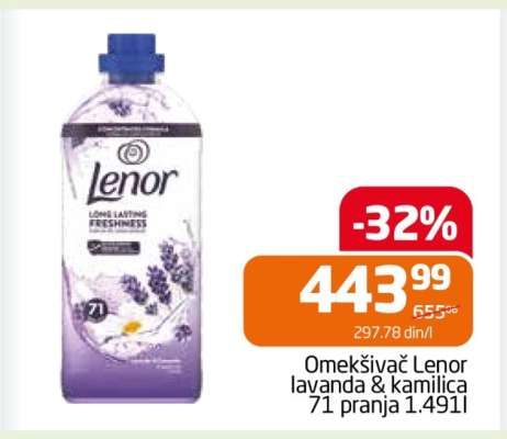 Omekšivač Lenor lavanda & kamilica 71 pranja 1.491l