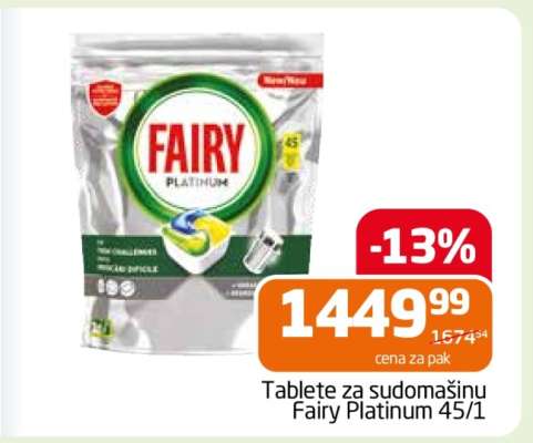 Tablete za sudomašinu Fairy Platinum 45/1