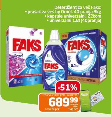 Deterdžent za veš Faks