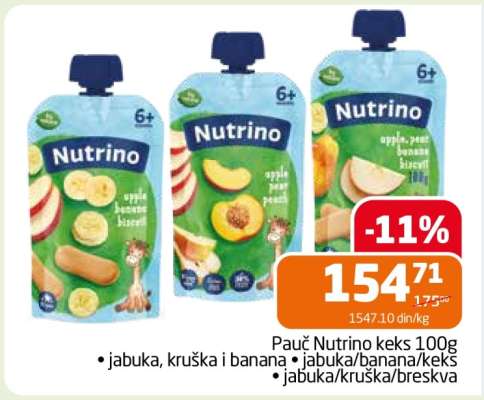 Pauč Nutrino keks 100g