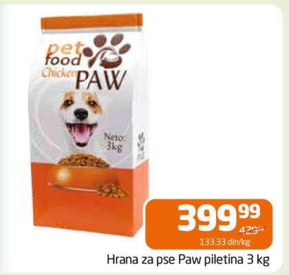 Hrana za pse Paw piletina 3 kg