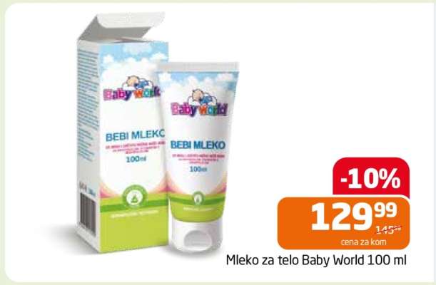Mleko za telo Baby World 100 ml